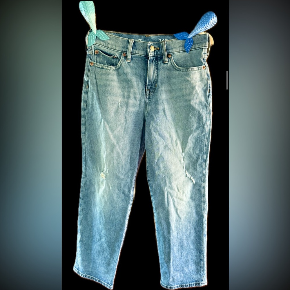 J. Crew Light Blue classic straight Ankle Jeans